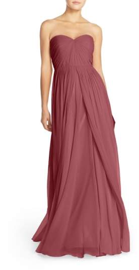 Mira Convertible Strapless Chiffon Gown