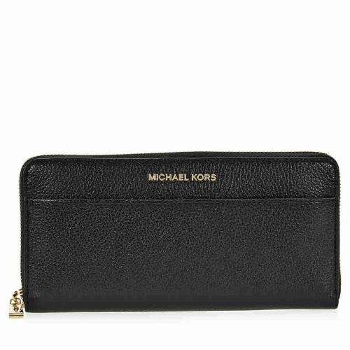 Michael Kors Mercer Leather Wallet - Black - BLACK - STYLE
