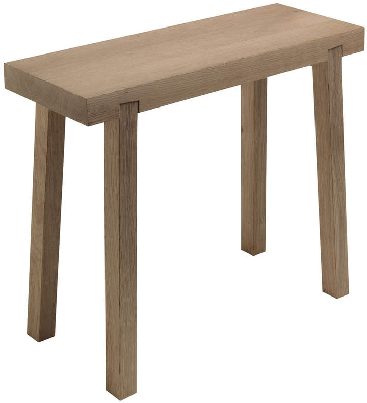 side by side - Hockerbank Schemel, Eichenholz