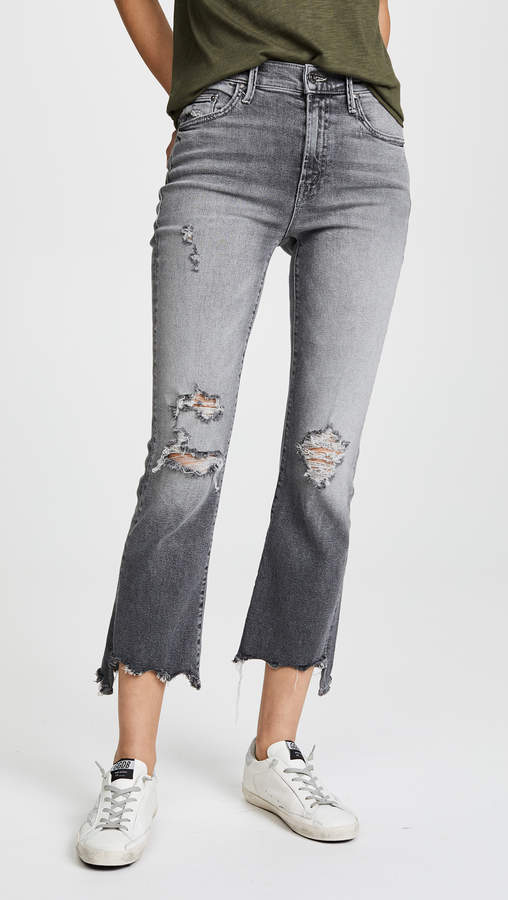 The Insider Crop Step Chew Jeans