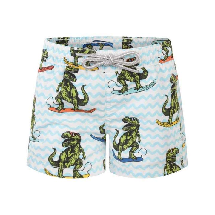 Saint BarthBoys Dinosaur Surf Swim Shorts