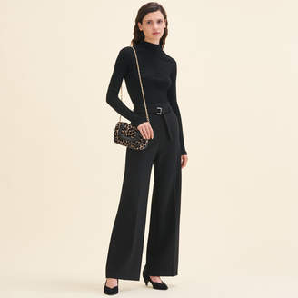 Maje Wide leg pants with belt