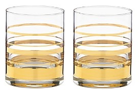 Hampton Street Double Old-Fashioned Glass, Set of 2