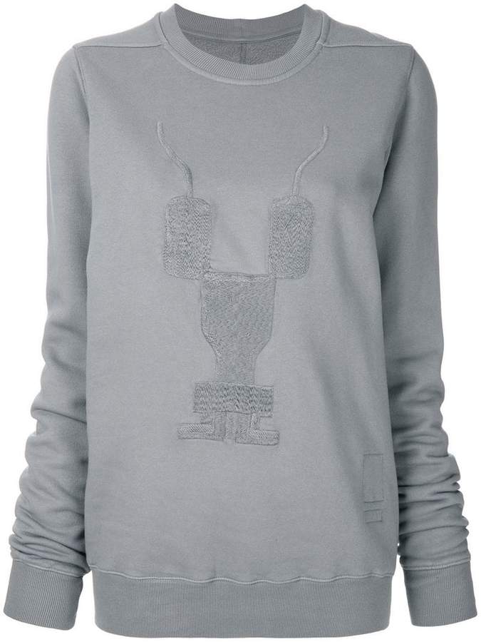 embroidered motif sweatshirt