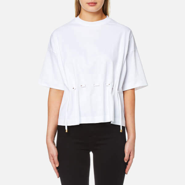 Pima Cotton Jersey Drawstring TShirt - White