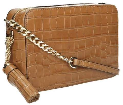 Michael Kors Ginny Embossed-Leather - Crossbody - Acorn - 32F7GGNM2E-532 - ONE COLOR - STYLE