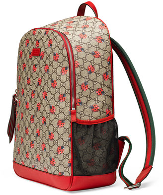 Gucci Classic GG Supreme Ladybug Backpack Diaper Bag, Beige - ShopStyle Kids