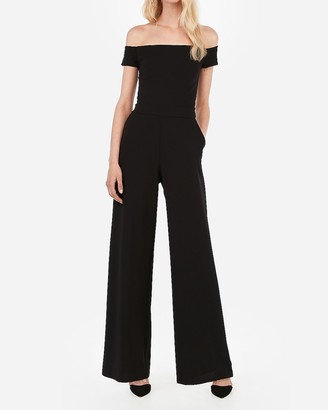 Express Off The Shoulder Wide Leg Jumpsuit