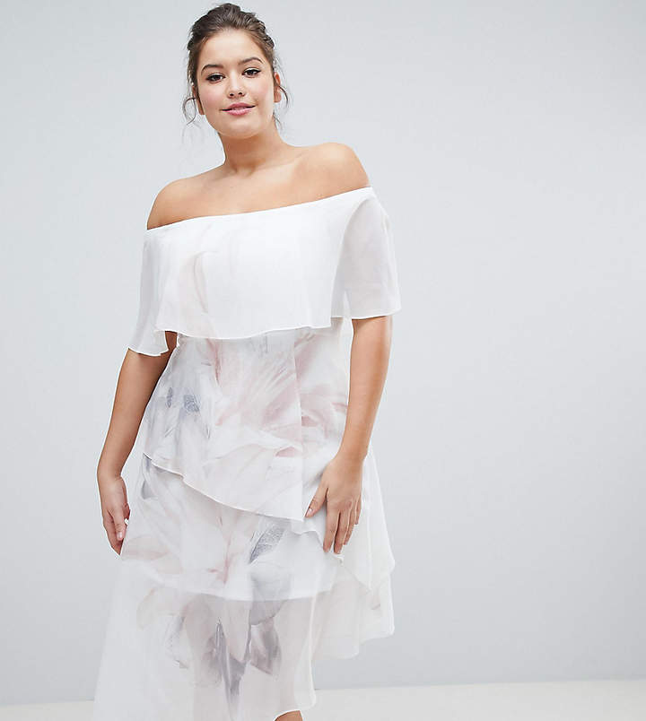 Coast Plus Tara Print Tiered Dress