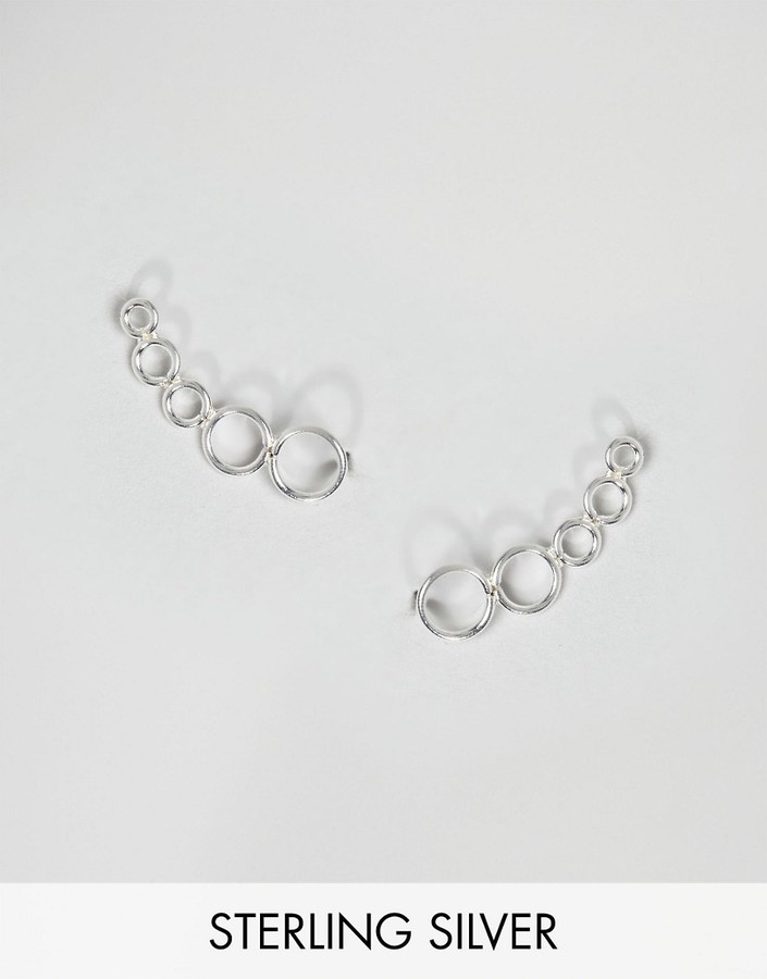Sterling Silver Circle Ear Climber