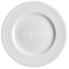 Personalized Cambridge Stripe Salad Plate