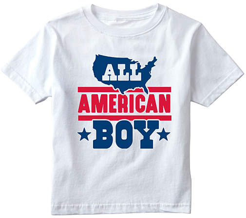 White 'All American Boy' Tee - Toddler & Boys
