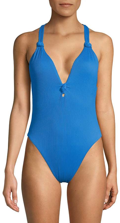 Women's One-Piece Knotted Swimsuit