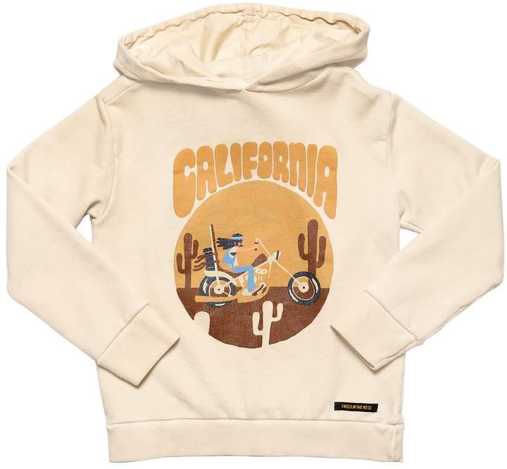California Hooded Cotton Sweatshirt