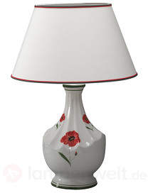 Hockerleuchte Papaveri im Landhausstil