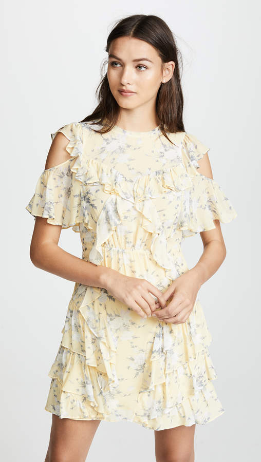 Open Shoulder Lemon Dress