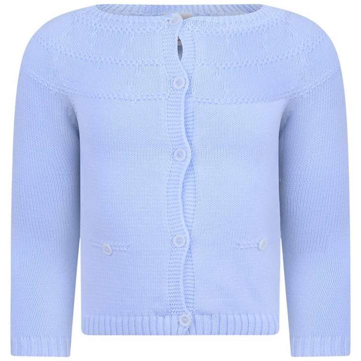 Paz RodriguezBlue Knitted Baby Cardigan