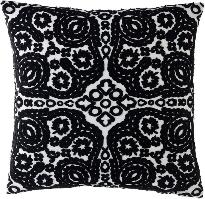 Paseo Cannetille Floral Knit Pattern Pillow