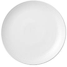 White Fluted Plain Small Coupe Plate