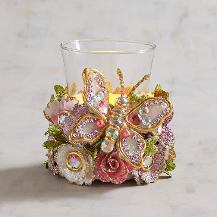 Butterfly Floral Tealight Candle Holder