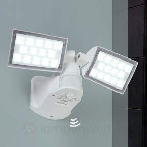 2-flg. LED-Außenwandlampe Peri m. Bewegungsmelder