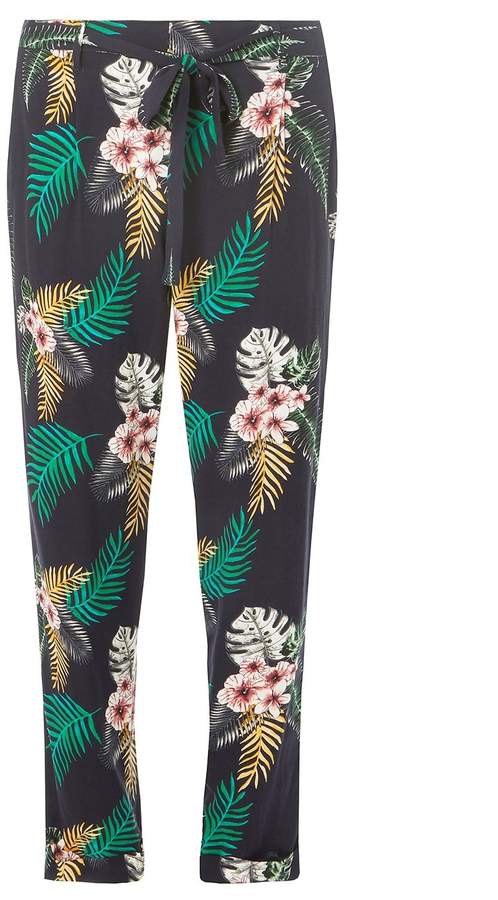 Navy Tropical Joggers