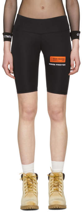 Heron Preston Black Hp Biker Shorts