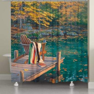 Laural Home® Golden Pond Shower Curtain