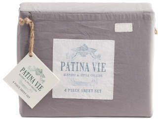 Made In India 4pc Luxe Cotton Sheet Set