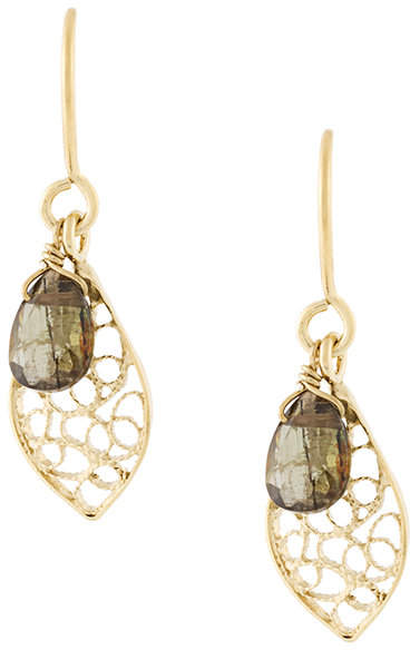 Filigrane Ohrringe aus vergoldetem Silber