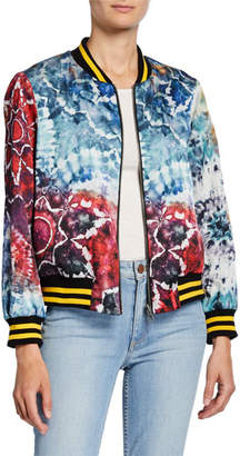 Alice + Olivia Lonnie Reversible Oversized Bomber Jacket Alice + Olivia Lonnie Reversible Oversized Bomber Jacket