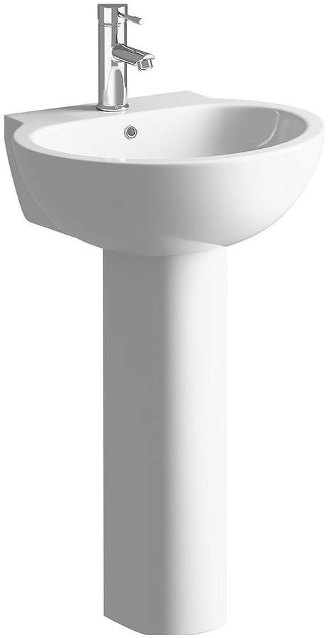Stream 535 Mm 1 Tap Hole Basin And Pedestal