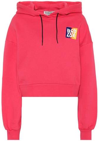 Être Cécile Bedruckter Cropped Hoodie Bonvoyage