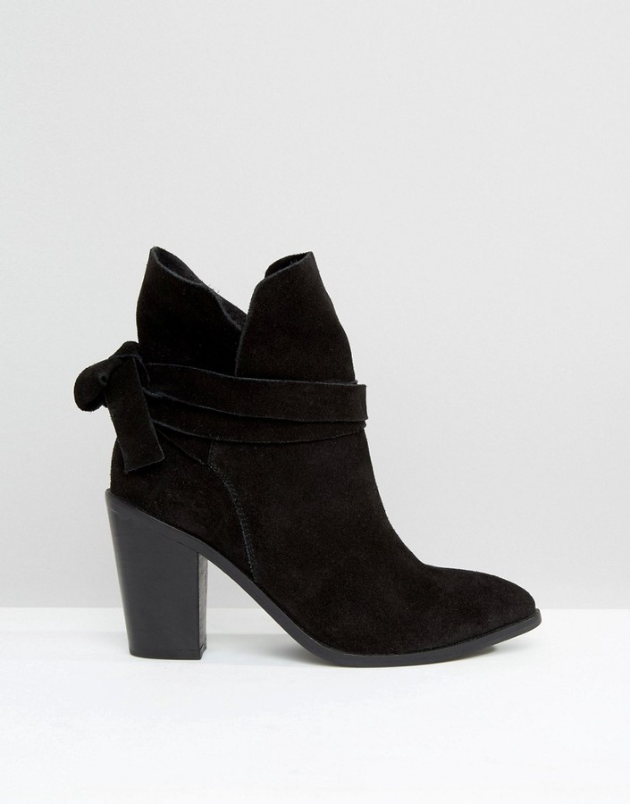 Asos ELISHIA Suede Slouch Ankle Boots - ShopStyle Women