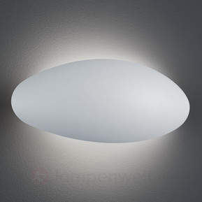 Abgerundete LED Außenwandleuchte Missouri, weiß