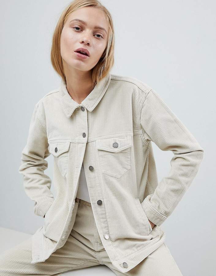 – Truckerjacke aus Cord im Girlfriend-Stil