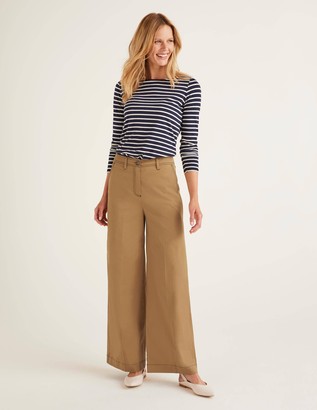 Boden Topstitch Wide Leg Trousers Boden Topstitch Wide Leg Trousers