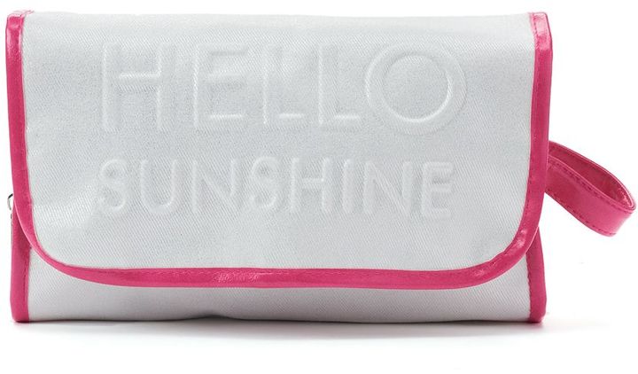 "Hello Sunshine" Hanging Cosmetic Bag
