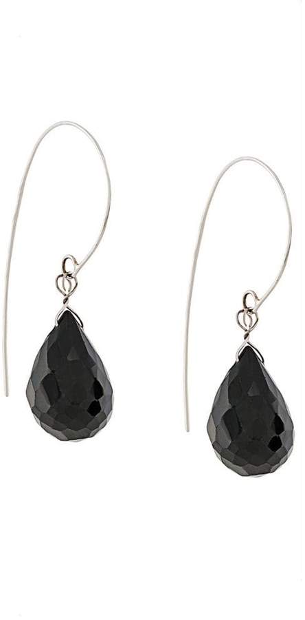 Uzerai Edits 18kt Weißgoldohrringe mit schwarzem Spinell