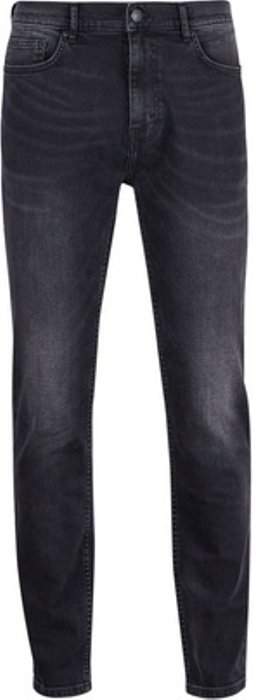 Womens **Burton Black Carter Tapered Fit Jeans