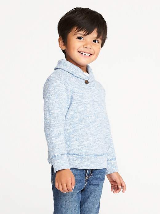 Marled Shawl-Collar Pullover for Toddler Boys