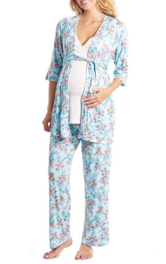 Susan 5-Piece Maternity/Nursing Pajama Set