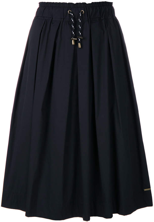 high waist A-line skirt