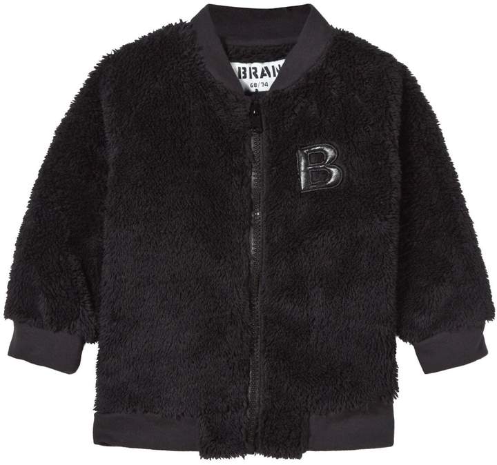 The Brand Black Teddy Baby Bomber Jacket