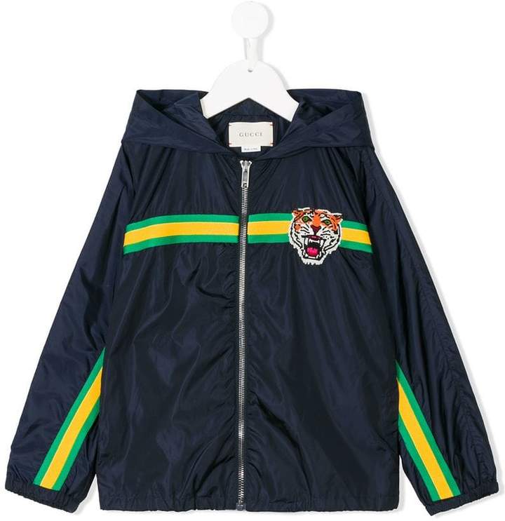 Gucci Kids Tiger patch bomber jacket