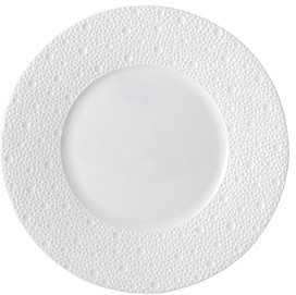 Ecume White Salad Plate