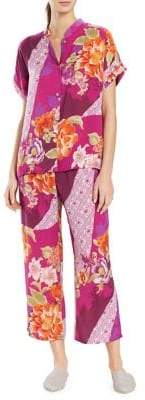 N Samoa Two-Piece Floral Pajama Set