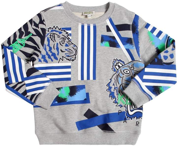 Lion & Tiger Printed Cotton Sweatshirt