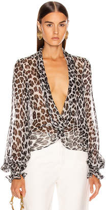 Caroline Constas Bette Blouse in Multi | FWRD