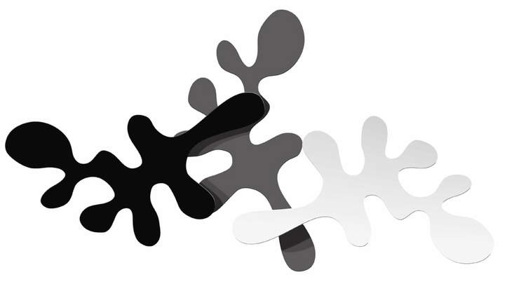 Frost - Camouflage Wandhaken, 3er-Set (Schwarz, Dunkelgrau,Weiß)